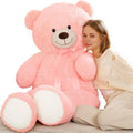 Tezituor 52 Inch Giant Pink Teddy Bear Stuffed Animal