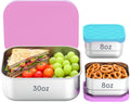 Caperci Paquete de 3 recipientes de alimentos de acero inoxidable