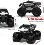 Coche de control remoto de policía, auto de control remoto de camión cibernético 1:18