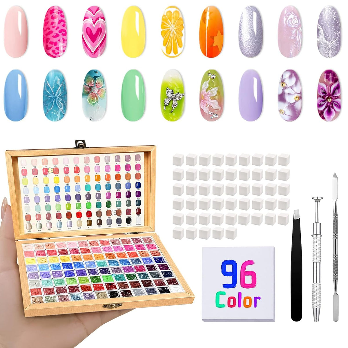 GZIXBDA Sponge Mini Paint - Kit de herramientas y esmalte de gel pa...