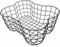 Cesta de juguetes de metal para perros con forma de hueso, cubo
