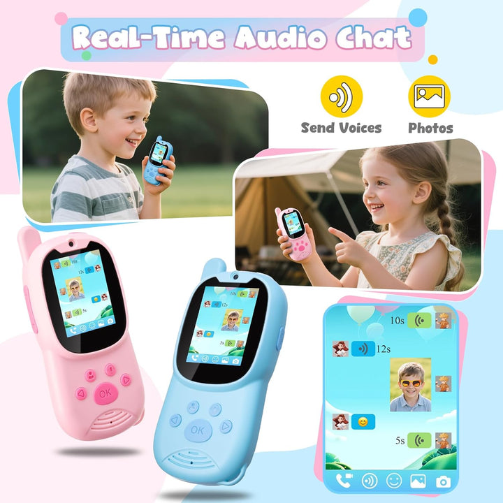 Walkie Talkies de video mejorados para niños Walkie