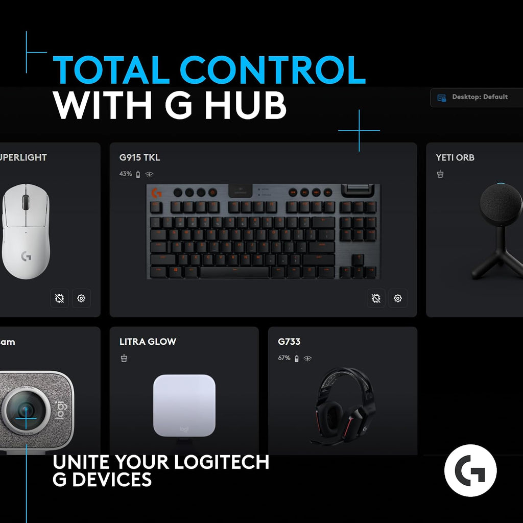 Logitech G Yeti Orb Condenser RGB USB Gaming Micrófono - Negro
