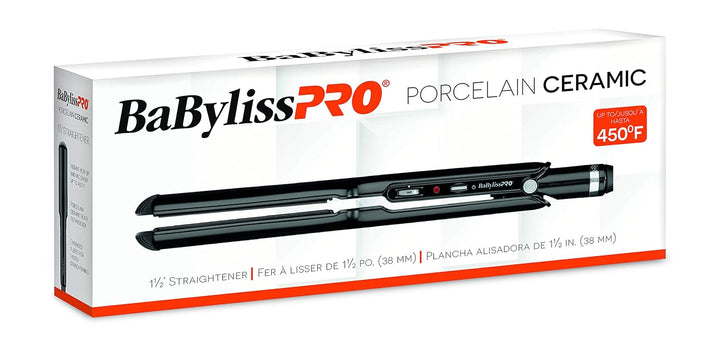 BaBylissPRO Porcelain Flat Iron Hair Straightener, Hair Straightene...