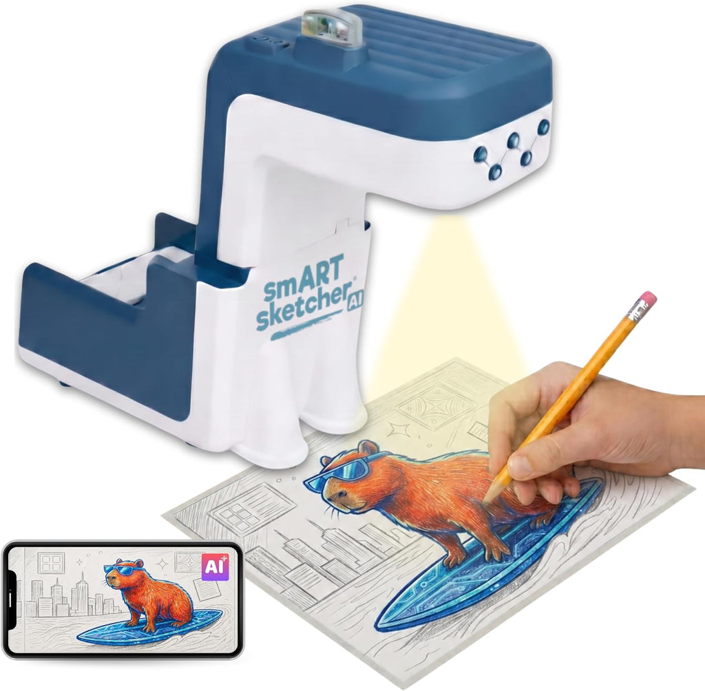 Flycatcher smART Sketcher - Proyector de dibujo AI para niños y