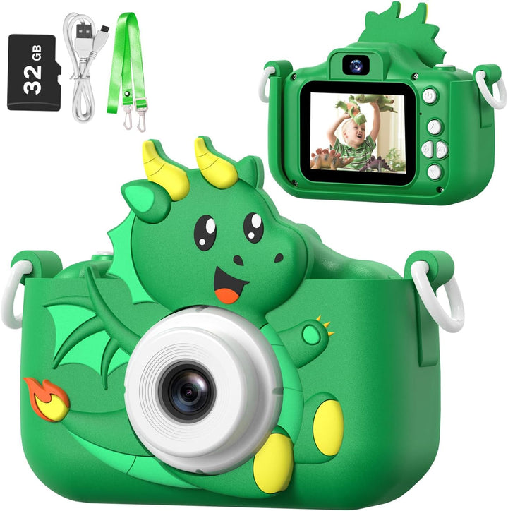 Goopow - Cámara selfie digital para niñas de 3 a 9 años, juguete de...