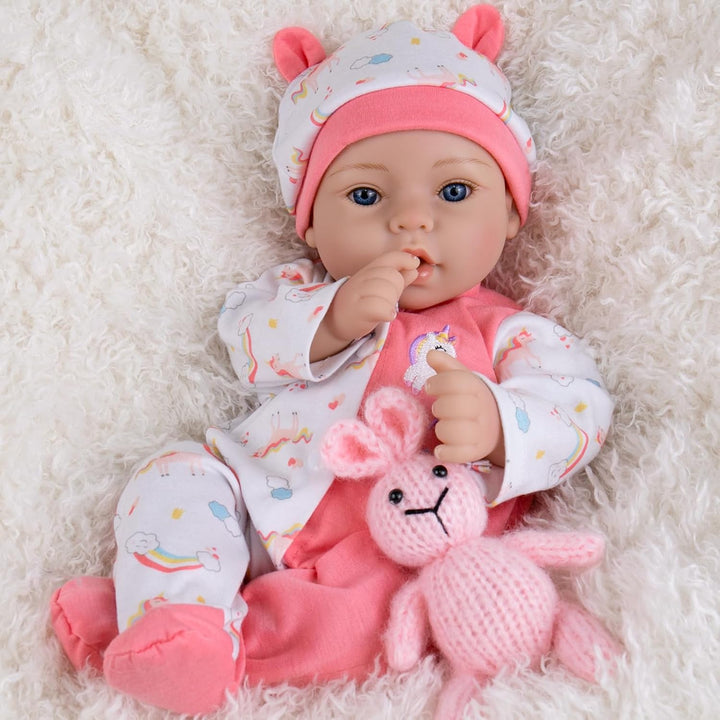 Aori Muñecas de bebé Reborn realistas: niña recién nacida de 18 pul...