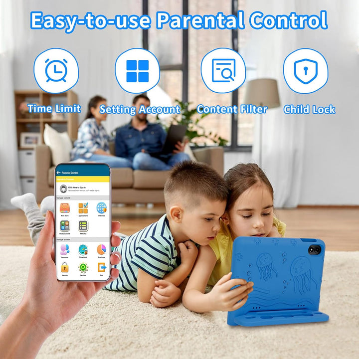 WXUNJA Tablet Android 15 Kids 2025, tabletas actualizadas de 10.1 p...
