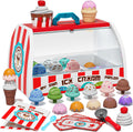 Lehoo Castle - Juguetes de helado para niños pequeños de 3 a 5 años, juguetes para niñas de 3 años en adelante, juego de helado para niños de 2 a 4 años, juego de tienda de helados, regalo para niños