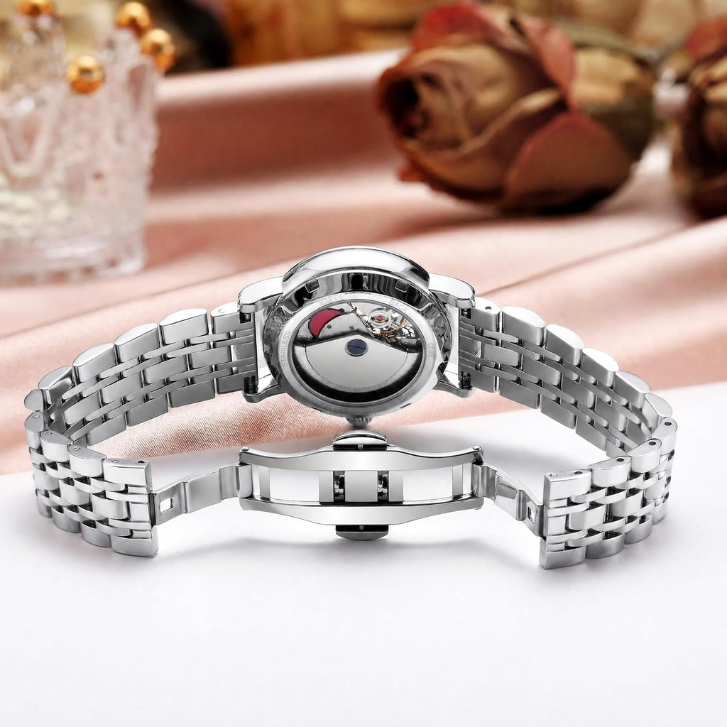 Vetra Relojes automáticos para mujer, reloj de pulsera de lujo con esfera