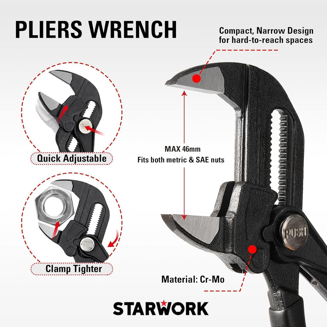 STARWORK TRUE MECHANIC™ Juego de herramientas mecánicas de 169 piez...