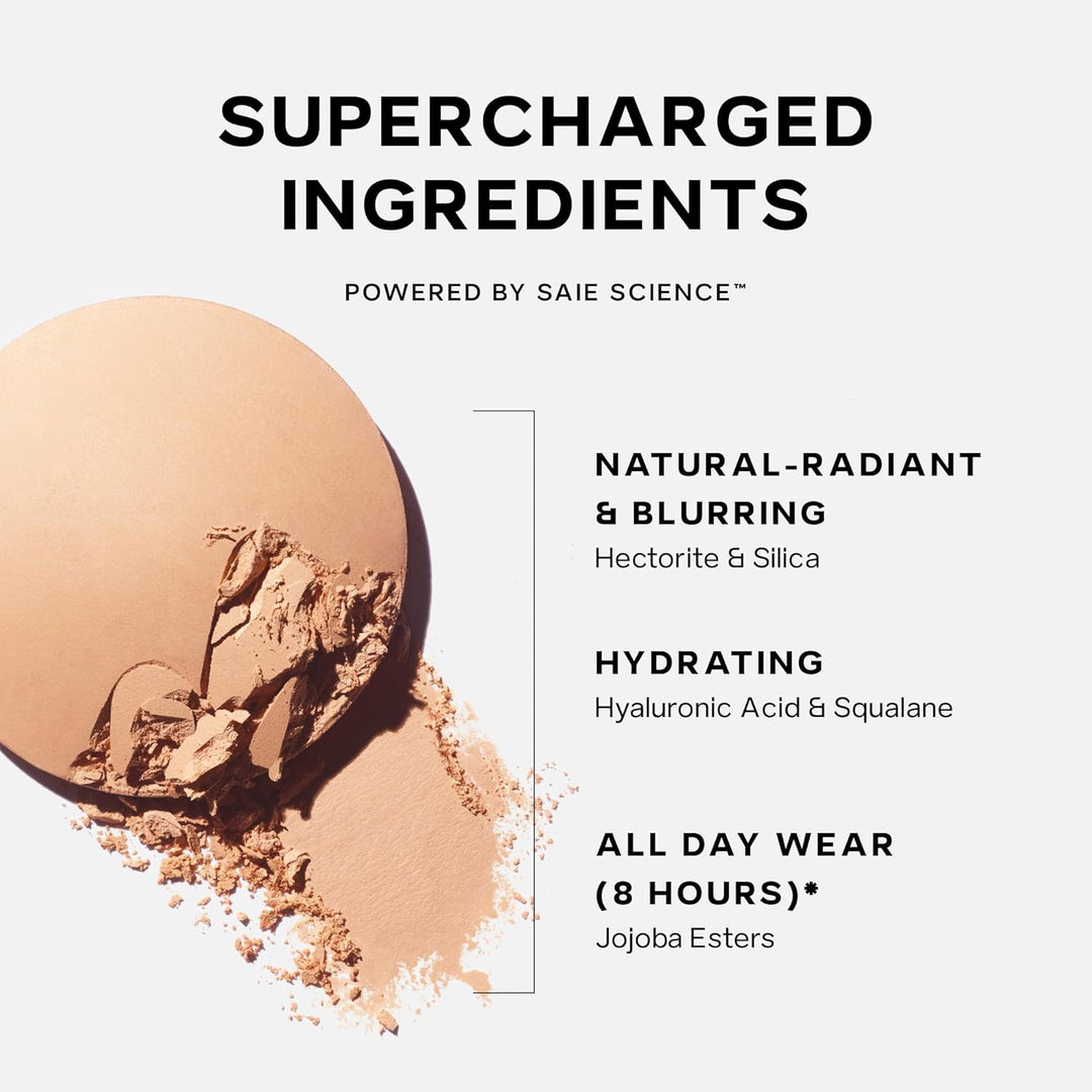 Saie Slip Tint Baked Setting Powder - Polvo Translúcido para Maquil...