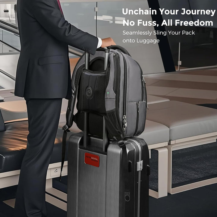 Swissdigital Terabyte - Mochila para laptop de negocios grande con...