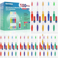 Navona 100 PCS Cepillos de Dientes Desechables con Pasta de Dientes a Granel