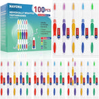 Navona 100 PCS Cepillos de Dientes Desechables con Pasta de Dientes a Granel