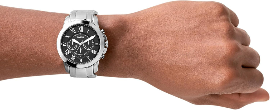 Fossil Reloj para hombre, reloj cronógrafo de cuarzo Grant