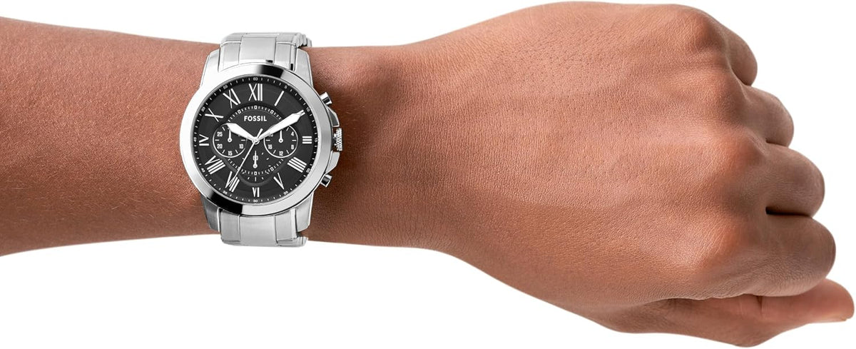 Fossil Reloj para hombre, reloj cronógrafo de cuarzo Grant