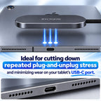 Cargador inalámbrico magnético para iPad Pro de 12.9 pulgadas (3ª/4ª/5ª/6ª) y iPad Air 13 (M3/M2) solamente, cargador de conector inteligente de carga rápida, para iPad