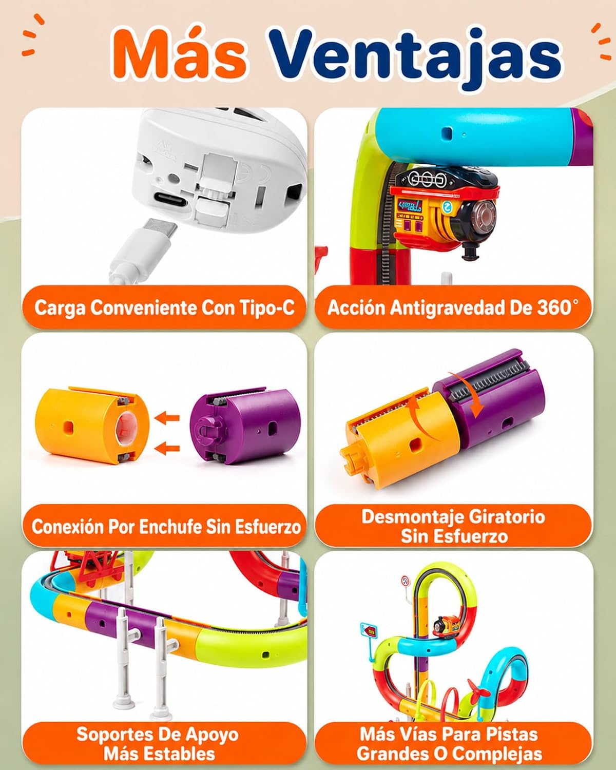 Gleamkid Juego de tren eléctrico de 174 piezas para niños de 3 a 8 años
