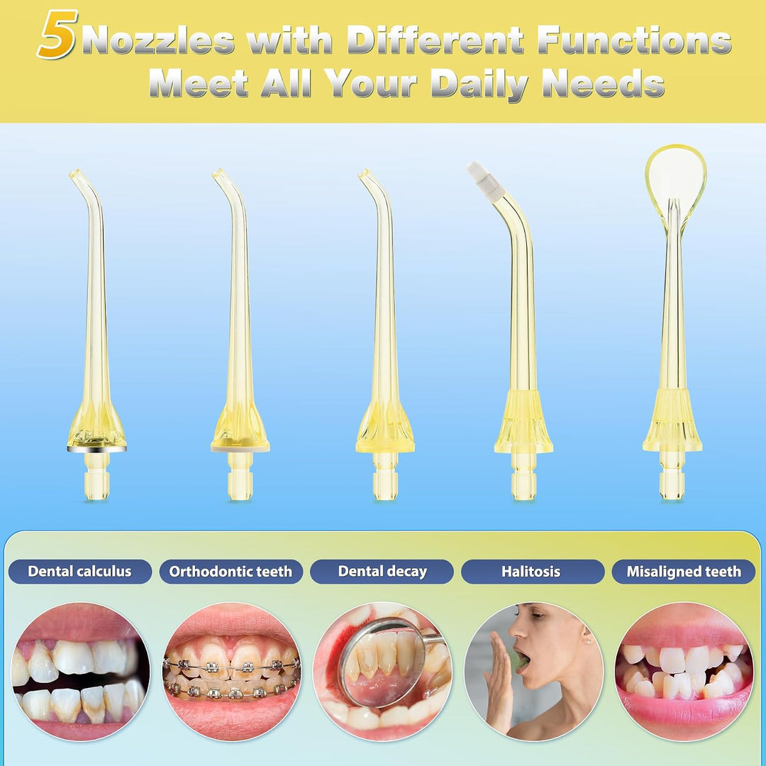Tovendor Irrigador Dental Eléctrico de Agua, Hilo Dental Inalámbric...