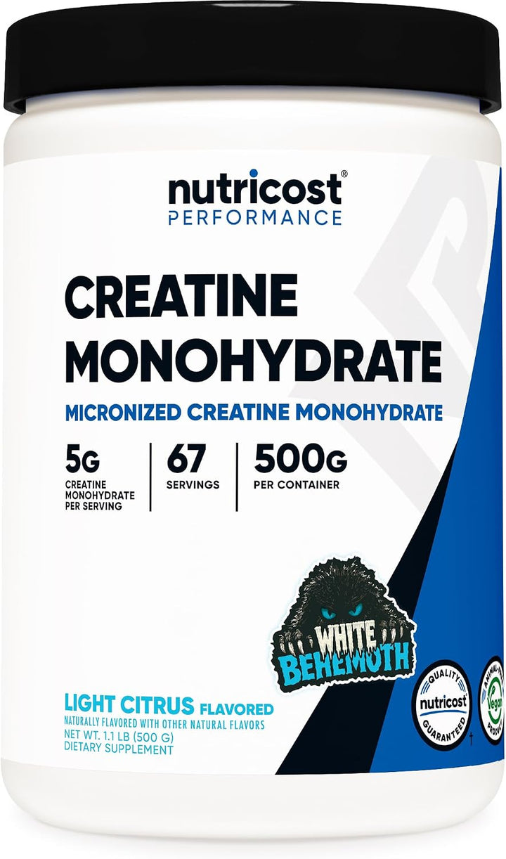 Nutricost Monohidrato de creatina en polvo (Behemoth blanco) 17.64...