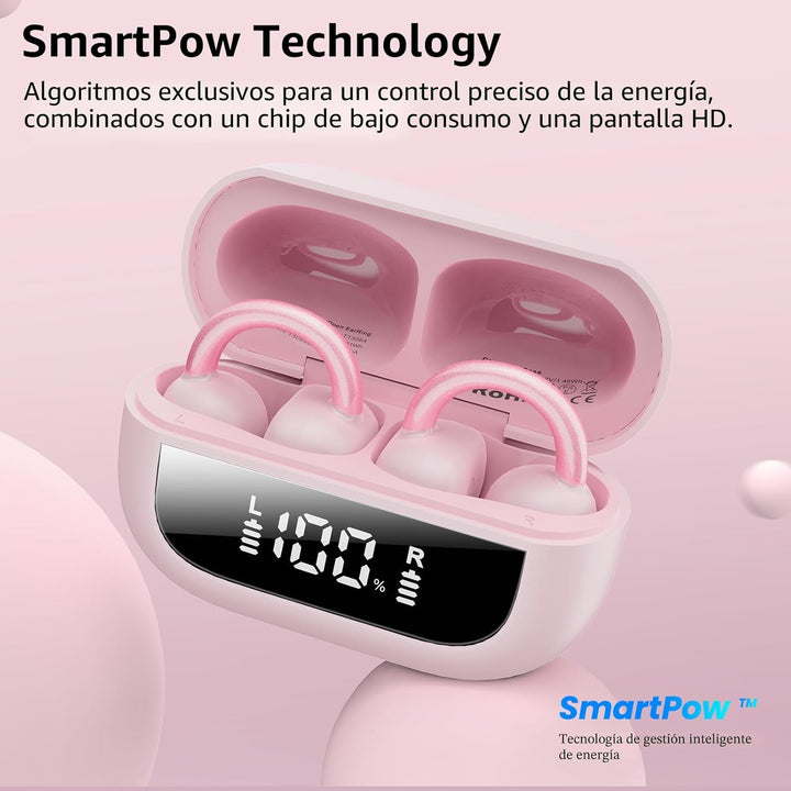 TOZO OpenEarRing - Auriculares inalámbricos con clip abierto de 40...