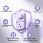 SMALLRT - 2 tiras de alimentación de viaje, cable de extensión con múltiples tomas, extensión envuelta de 3.3 pies con 4 salidas de CA para viajes, hotel, crucero, protección contra sobretensiones