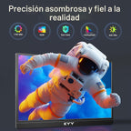 KYY Monitor portátil 4K \u2013 Pantalla de viaje UHD IPS de 15.6 pu...