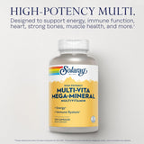 SOLARAY Multi-Vita Mega-Minerales Cápsulas Multivitamínicas | 120 u...