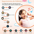 Reloj inteligente Cosjoype para niñas de 3 a 12 años, 26 juegos, pantalla táctil HD, relojes inteligentes para niños con cámara de video, reproductor de música, tarjetas educativas, 12/24 horas
