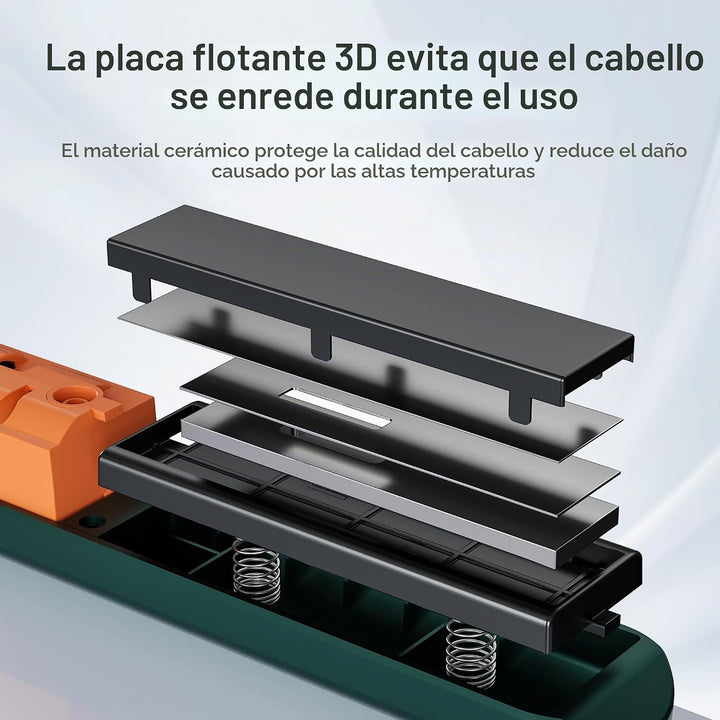 Straxelle Plancha de pelo inalámbrica, plancha plana recargable de...