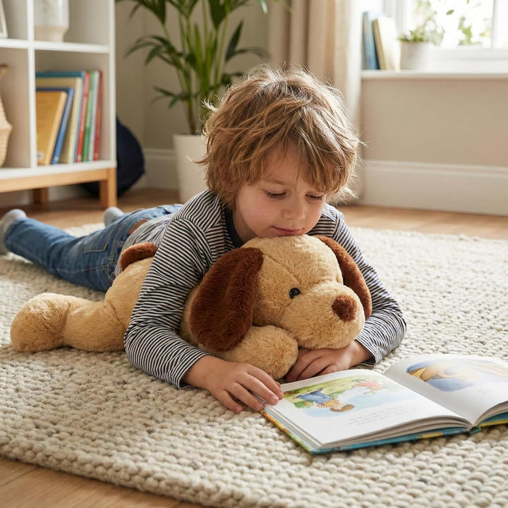 WEIGEDU Animal de Peluche de Cachorro con Peso para Niños y Adultos...