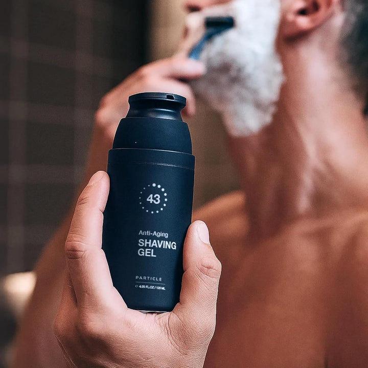 Particle Gel de afeitar antienvejecimiento para hombres, ayuda a re...