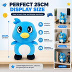 Juguete de peluche de pingüino azul, muñeca de peluche suave de 9.8 in, lindo juego inspirado en hermanos, peluche coleccionable abrazable para niños, decoración de habitación y regalo