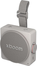 LG xboom Mini by will.i.am - Altavoz Bluetooth portátil, color gris cálido