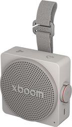 LG xboom Mini by will.i.am - Altavoz Bluetooth portátil, color gris cálido