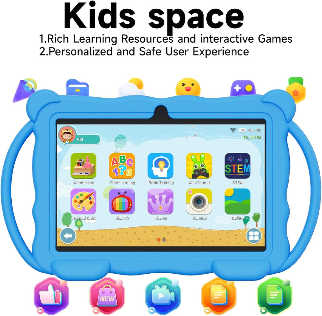 Vyrolinia Tableta para Niños de 7 Pulgadas Android 14.0 para Niños...