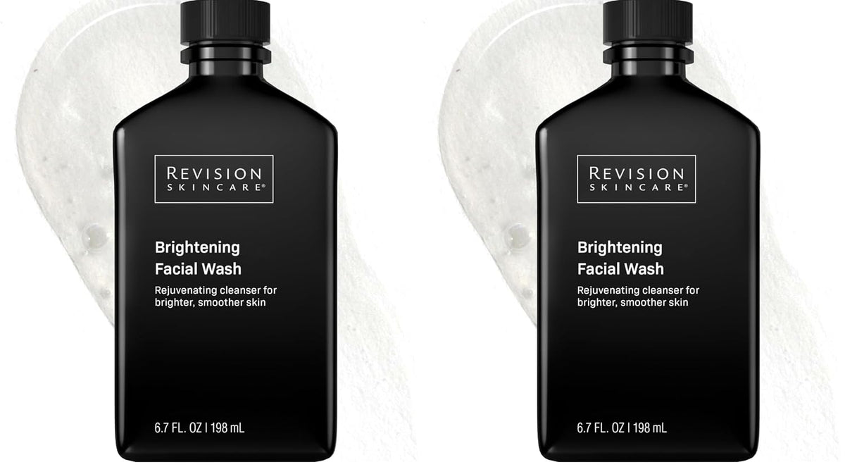 Revision Skincare Brightening Facial Wash, limpiador facial exfolia...