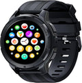 Reloj inteligente resistente para hombres, reloj inteligente Foreman, reloj digital impermeable para los trabajos más duros, con rastreadores de fitness, monitor de frecuencia cardíaca, IP68, podómetro, modos de entrenamiento y más