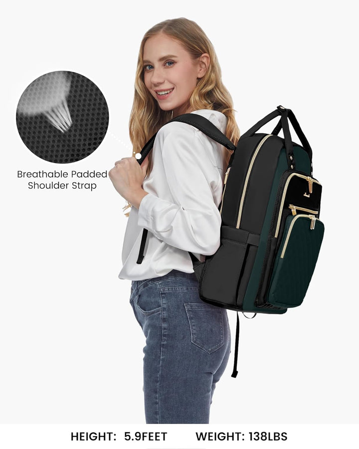 LOVEVOOK Mochila para computadora portátil para mujer, mochila para...