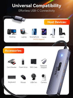 QUUGE, QC504, hub USB 3.2 de 4 puertos