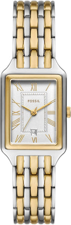 Fossil Raquel - Reloj de cuarzo y acero inoxidable para mujer, con tres manecillas
