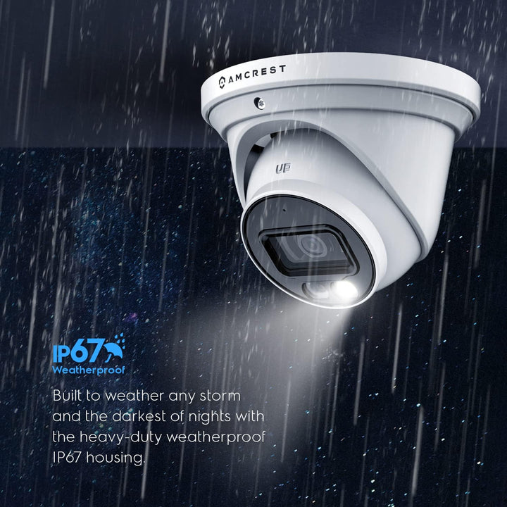 Amcrest Cámara IP PoE AI UltraHD 4K (8MP), color nocturno de 49 pie...