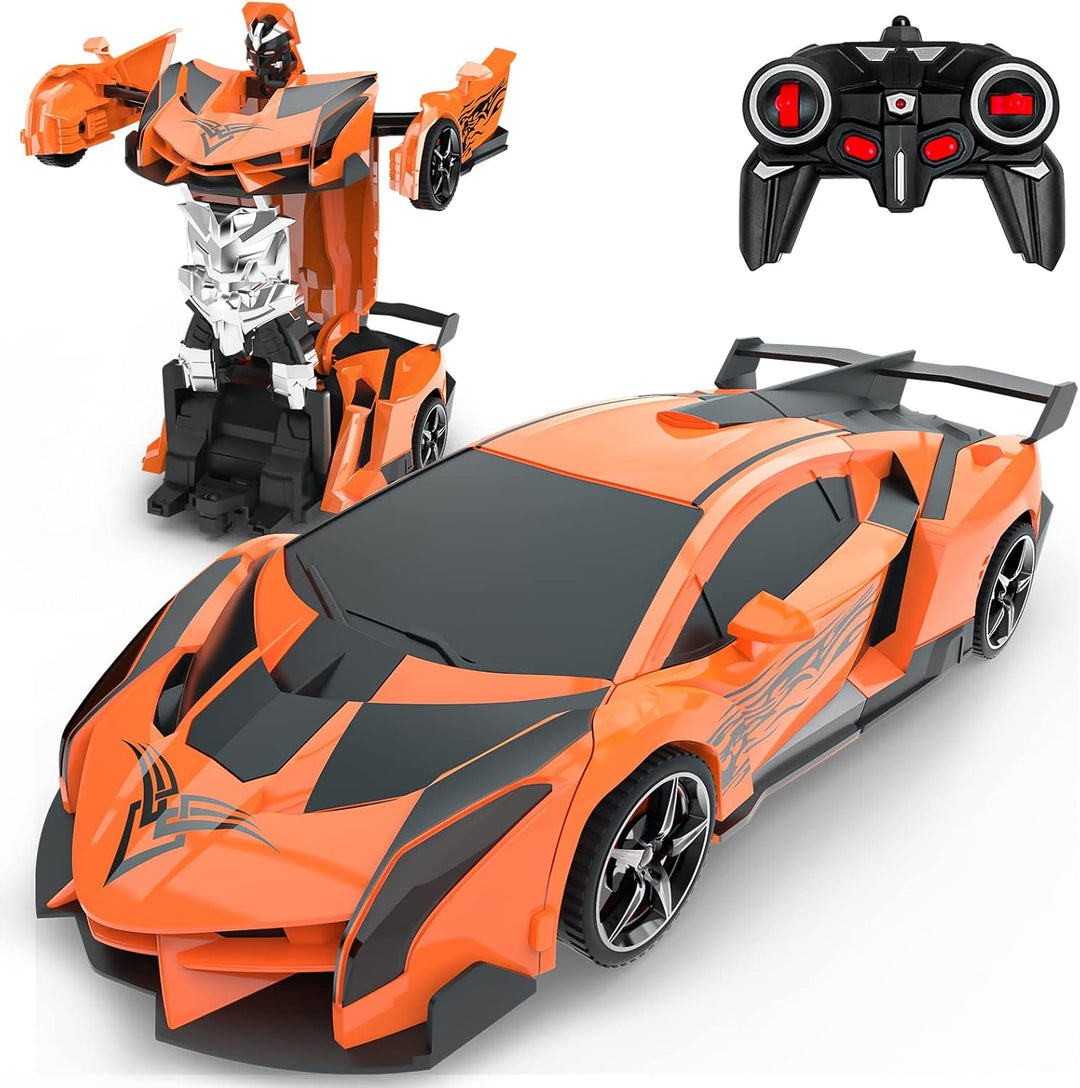 BLUEJAY Auto a control remoto que se transforma para niños de 4-7 y...