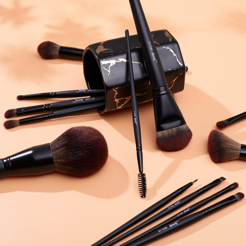 Jessup Juego completo de brochas de maquillaje, 13 piezas
