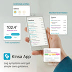 Kinsa Termómetro digital inteligente QuickCare, aprobado por la FDA