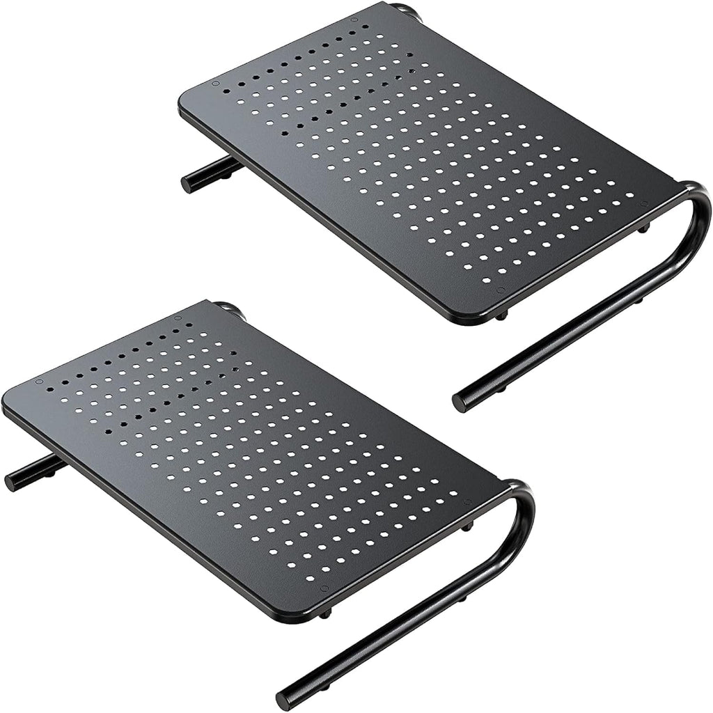 HUANUO Elevador de monitor para escritorio, soporte para laptop con estante