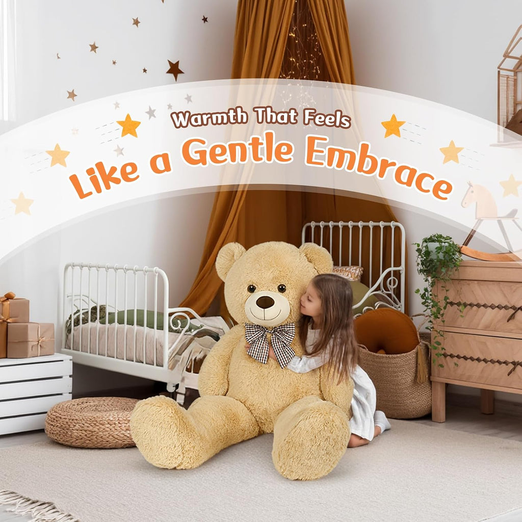 MorisMos Giant Teddy Bear 4 Feet, Big Teddy Bear Stuffed Animal