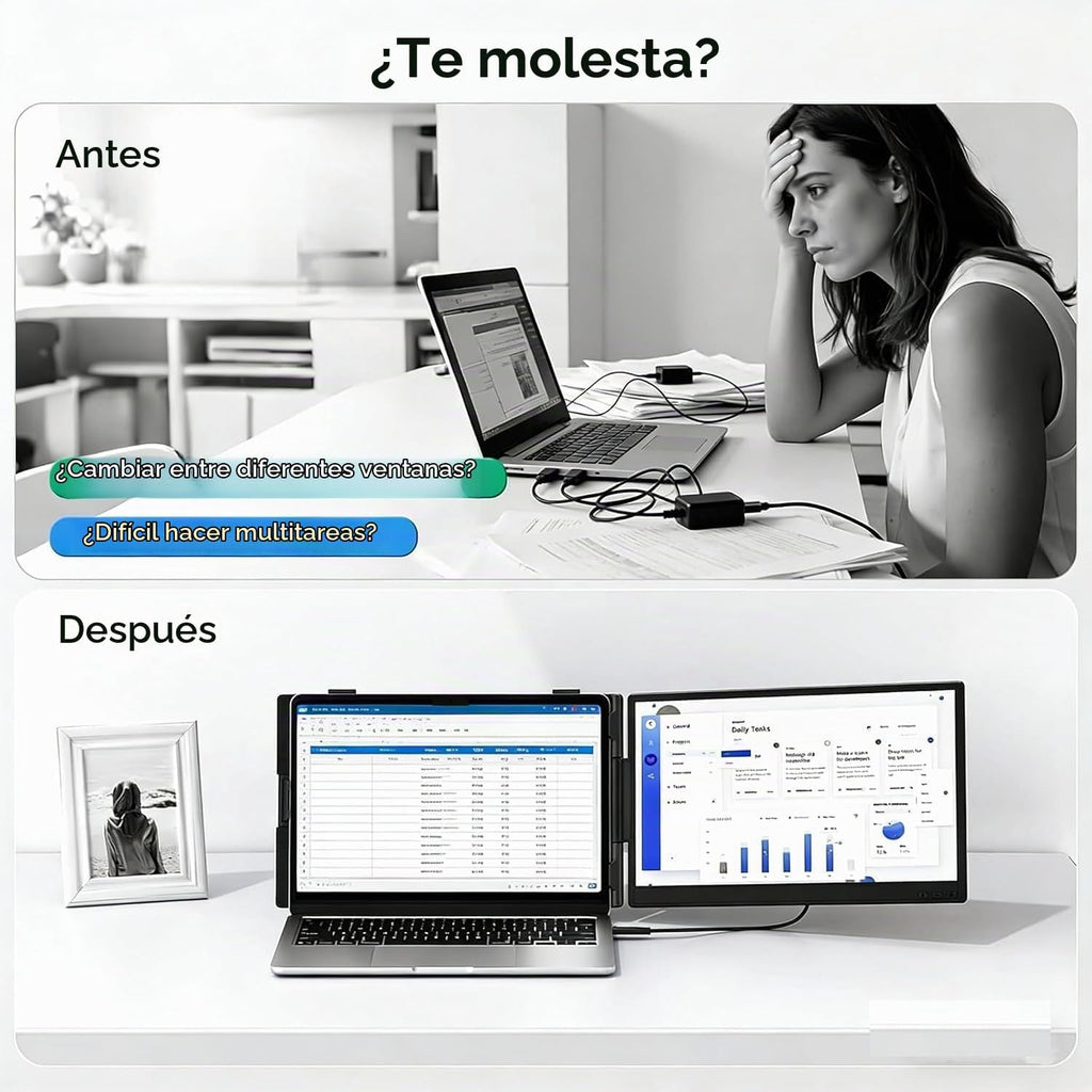 APILDELLA Extensor de pantalla para laptop de 14 pulgadas, monitor...