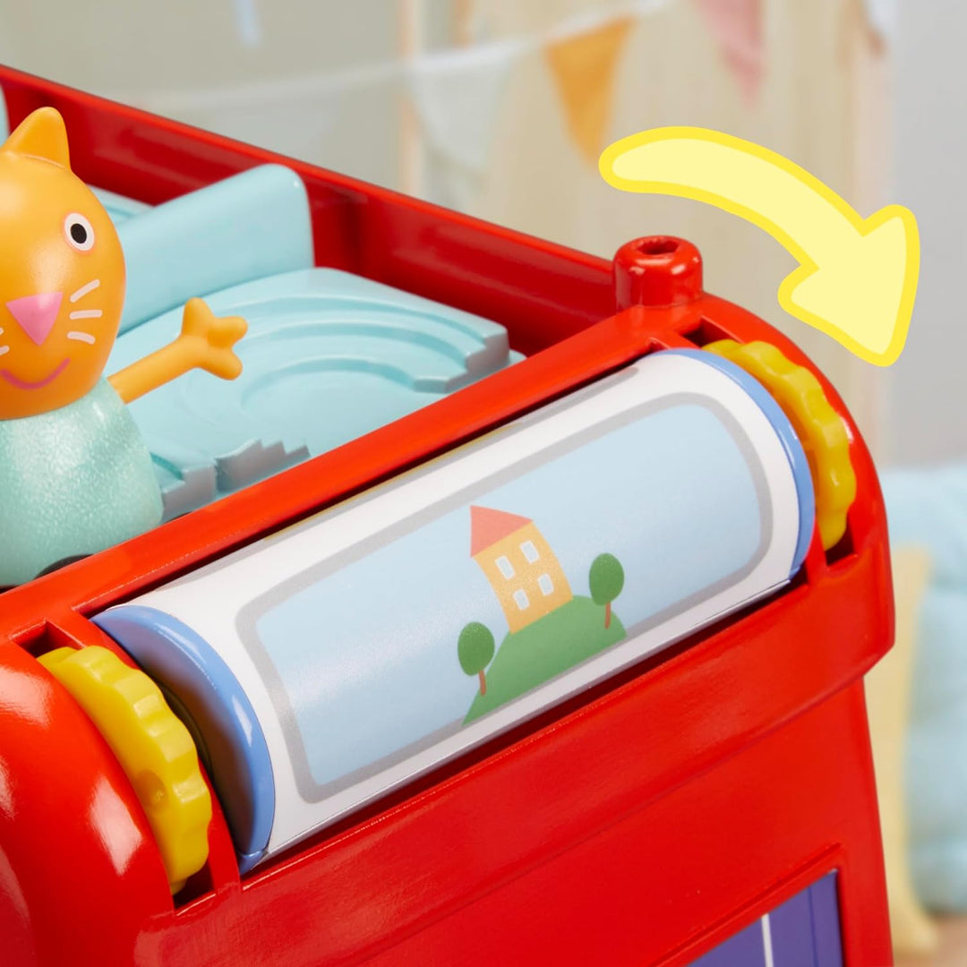 Peppa Pig Juego de autobús de fiesta 2 en 1 con 3 figuras